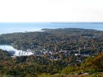 View from Mt` Battie overlooking Camden and Penobscot Bay.  Hike it or drive up the auto road